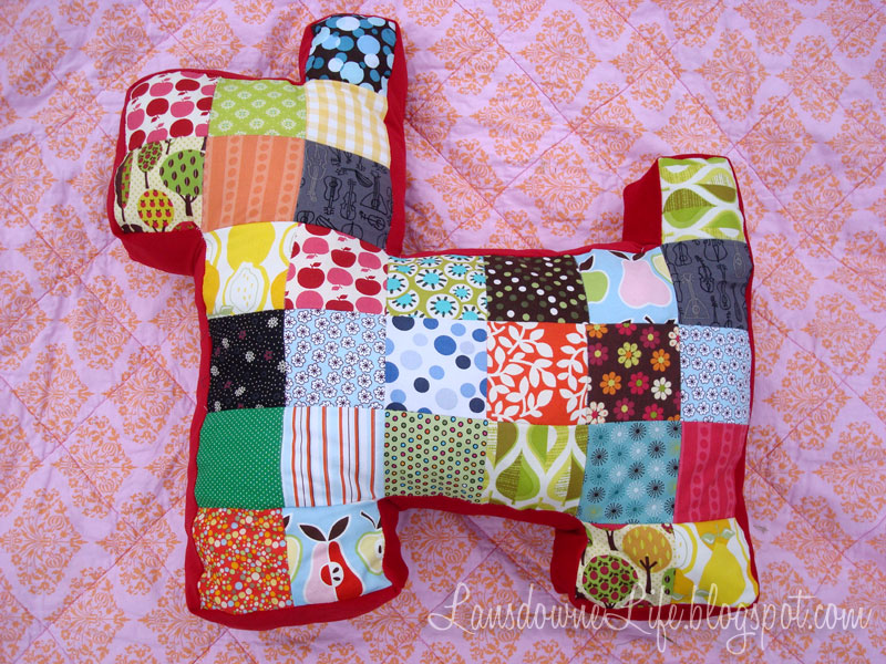 Patchwork stuffed doggie